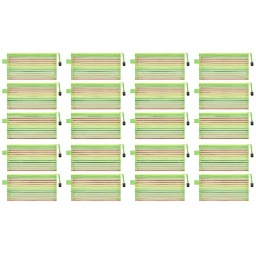 jebyltd 20 Stcs Mascher Reißverschlüsse Beutel Meshes Bags Mit Reißverschlüssen Kleine Organisationsbag Bürovorräte Für Die Organisation von jebyltd