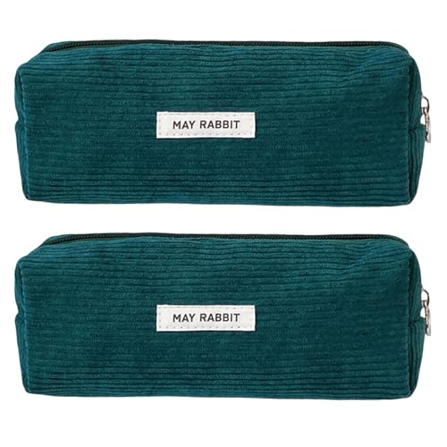 jebyltd 2pcs Große Kapazitäts Bleistiftbeutel Cord Stift Hülle Multipurpose Stiftbeutel Hülle Reise Make Up Tasche Für Kid Adult Cord von jebyltd