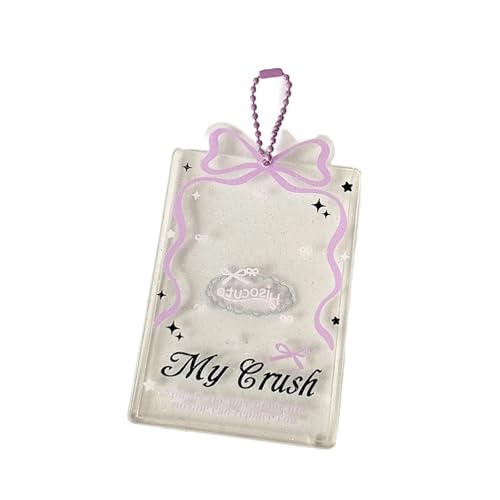 jebyltd 3inch Photo Card Clear Acrylkartenkoffer Mit Perlenketten Fotokarten Ärmeln Wasserfestem Kartenschutz Wasserdichter Kartenschutzschutz von jebyltd