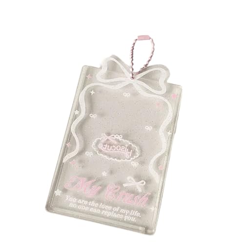 jebyltd 3inch Photo Card Clear Acrylkartenkoffer Mit Perlenketten Fotokarten Ärmeln Wasserfestem Kartenschutz Wasserdichter Kartenschutzschutz von jebyltd