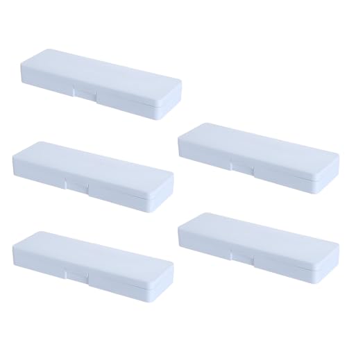 jebyltd 5 PCs Plastikstifte Gehäuse Praktische Kleine Aufbewahrungsbox Bleistiftbehälter Durchlöser Boxbehälter von jebyltd
