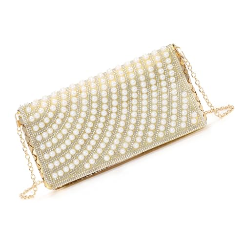 jebyltd Allzugemachte Bankettstasche Für Frauen Mädchen Hochzeit Handtasche Strauchsteine Abend Clutches Geldbörse Kette Armband Schulter Frauen Abend Handtasche Perlen Clutch Purse Schulter von jebyltd