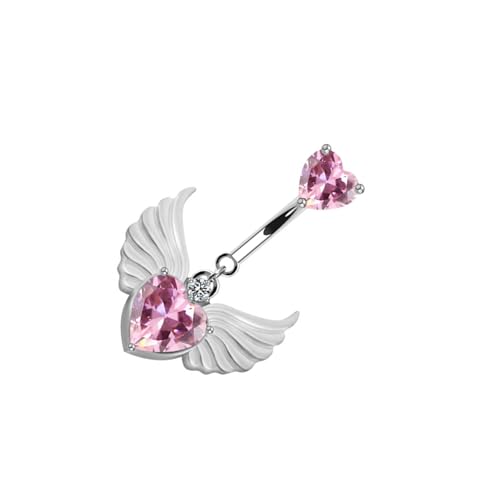 jebyltd Bauchnabel Ringe Schmuck Piercing Rings Quasten Schmuck Edelstahl Textur Für Mode Frauen Einzigartiger Bauchring von jebyltd