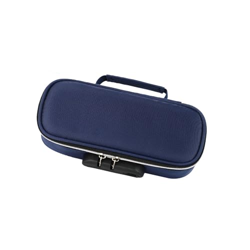 jebyltd Bleistiftkoffer Mit Hoher Kapazität Mit Schloss 4 Abschnitt Leinwand Stiftbeutel Mehrschichtiger Bleistiftbeutel Für Schulbüro 21.5x7x11cm Schüler Fall Passwort von jebyltd