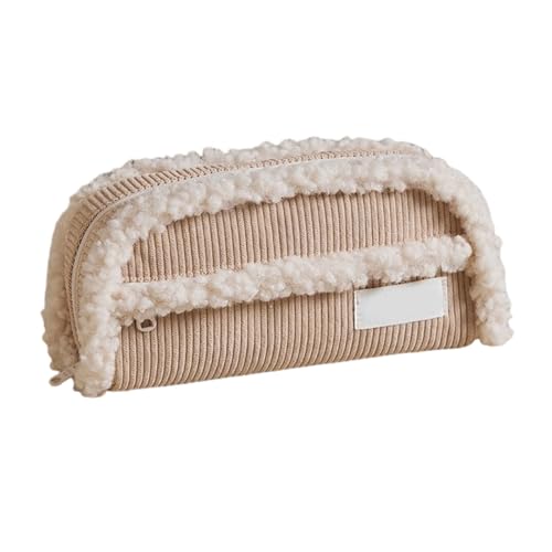 jebyltd Briefpapierbeutel Schöne Bleistiftbeutel Cord Bleistift Gehäuse Ästhetischer Stift Große Kapazität Stift Organisatoren Kosmetische Hülle Cord Schreibwaren Großkapazität Schönes Make Up von jebyltd