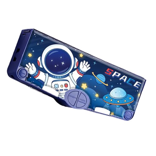 jebyltd Cartoon Pen Case Multifunktionelle Bleistiftbox Mit Sicherheitsschere Spitzer Zeitplan Finger Wrap Tape Clear Lineal Eraser Office Supplies Organisatoren Organisatoren von jebyltd