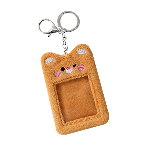 jebyltd Cute Bear Fotokartenhalter, Kreditkarten, Bankkarten, Schlüsselanhänger, Buskarten, schützend für Hüllen, Fotohüllen von jebyltd