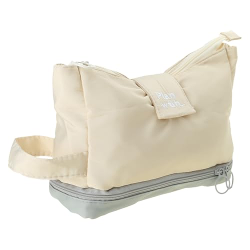 jebyltd Doppelschicht Bleistiftbeutel Einfacher Bleistiftkoffer Großer Kapazität Beutel Faltbare Stiftbeutel Schulvorräte Falten Hülle Doppelschicht Speicher Großer Kapazität Stift Für Mädchen von jebyltd