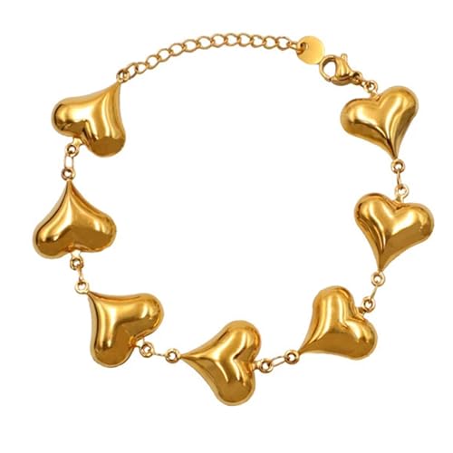 jebyltd Elegante Perlen Armband Edelstahl Hohlkette Halskette Stylischer Paar Schmuck Für Frauen Modezubehör Einzigartige Halskette von jebyltd