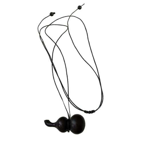 jebyltd Elegantes Holzkürbisanhänger Halskette Benutzerfreundlicher Holzkürbis Anhänger Halskette Mit Lederschnur Für Moderne Ästhetik Benutzerfreundliches Accessoire von jebyltd