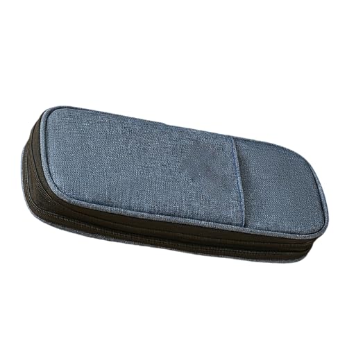 jebyltd Erweiterung Der Bleistiftkoffer Großkapazität Stiftbeutel Doppelschichtes Stiftbeutel Reise Make Up Bürstenbeutel Für Schüler Kinder Klassenzimmer Gehäuse von jebyltd