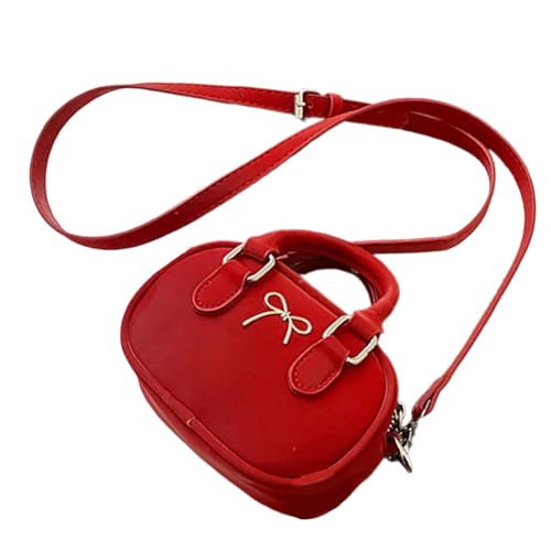 jebyltd Frauen Bowling Tasche Kleine Schulter Trendige Handtasche All Matching Boten Pendeln Einfache Crossbody Frauen Bowling Kleine Schulter Schöne Bögen Crossbody Pendeln von jebyltd