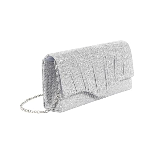 jebyltd Frauen Modische Glitzer Crossbody Bag Abend Geldbeutel Umhängetaschen Handtasche Mit Kette Für Partys Und Prom Event Cocktail Event Clutch von jebyltd