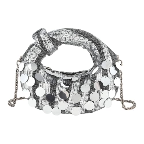 jebyltd Glitzernde Abend Handtasche Metallic Finish Trendy Accessoire Handtasche Pailletten Umhängetaschen Crossbody Geldbörse Für Abschlussball Event Praktische Abend Accessoires von jebyltd