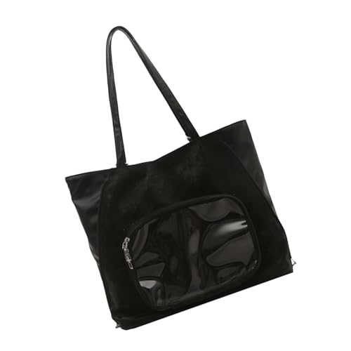 jebyltd Große Kapazitäts Patchwork Umhängetasche Die Trendige Designs Mit Japanischer Stil Casual Handtasche Für Den Täglichen Gebrauch Jugendlicher Designs Umhängetasche Kombiniert von jebyltd