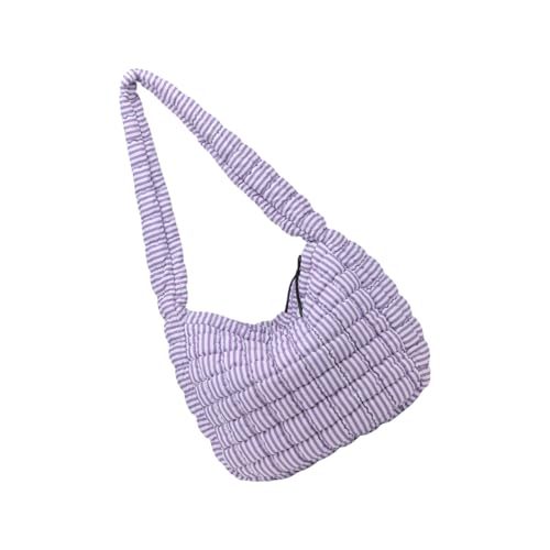 jebyltd Großer Gesteppter Pufferbeutel Mit Geräumigen Innenraum Nylon Schulter Crossbody Taschen Lässige Satchel Geldbörse Für Modische Frauen Große Crossbody Umhängetasche von jebyltd