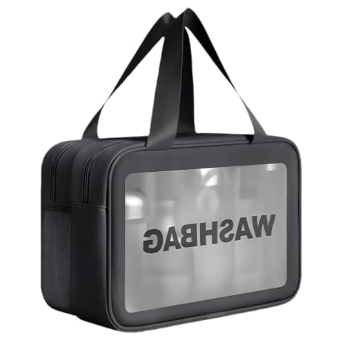 jebyltd Handheld Make Up Beutel Reise Kosmetik Großkapazität Toilette Waschen Sie Klare Hautpflegelager Großer Kapazität Toilnee Handheld Make Up Hautpflege Organizer von jebyltd