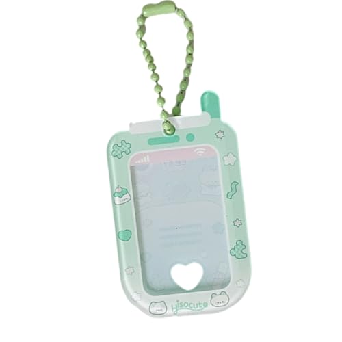 jebyltd Kompakte Plastikkartenhalter Keychain Schöne Cartoon Design Tragbarer Kreditkartenfall Für Studenten Reisen Zubehör Tragbarer Reiseorganisator von jebyltd