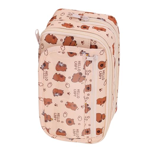 jebyltd Large Bleistiftkoffer Hochkapazität Stifthaltertasche Reißverschluss Stift Veranstalter Reisen Make Up Tasche Für Office School Travel Canvas Bleistift von jebyltd