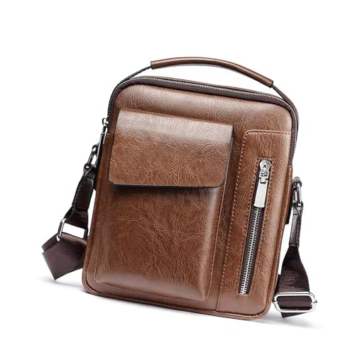 jebyltd Männer Retro PU Leder Crossbody Tasche Für Reisen Und Täglich Mehrfacher Schulter Taschen Handtasche Multi Pocket Man Tasche Verwenden jebyltd Männer Retro PU Leder Crossbody Tasche Für Reisen Und Täglich Mehrfacher Schulter Taschen Handtasche Multi Pocket Man Tasche Verwenden von jebyltd