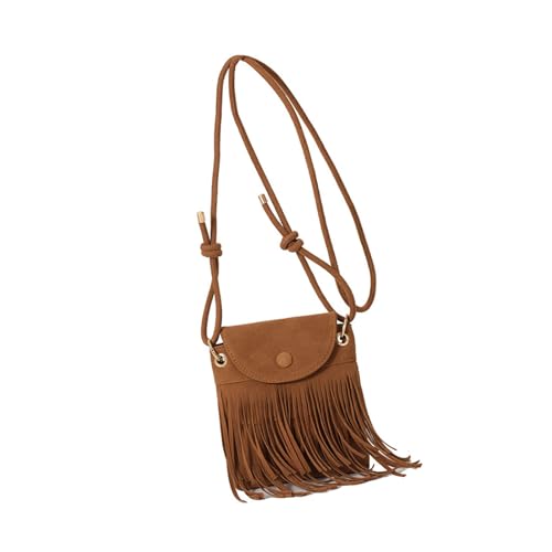 jebyltd Mode Frauen Umhängetaschen Crossbody Taschen Satchel Mit Fransendetails Und Verstellbarem Riemen Für Alltägliche Freizeit Freizeit Einkaufstasche von jebyltd