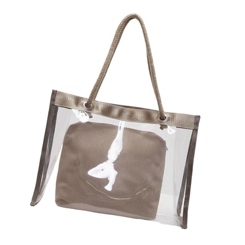 jebyltd Mode Große Kapazität Clear Handtasche Leichtes PVC Umhängetasche Und Make Up Tasche Für Einkäufe Oder Stadionereignisse Mit Großer Kapazitätsschulter von jebyltd