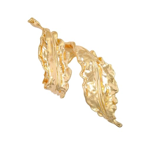 jebyltd Mode Unregelmäßiges Blattförmiges Armband Einstellbares Armband Für Frauen Retro HipHop Bangle Street Party Schmuck Goldlegierung von jebyltd