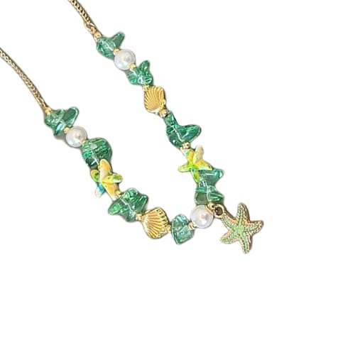 jebyltd Muschel Halskette Perlen Anhänger Mode Schmuck Eleganter Strand Für Arbeitsbekleidung Und Freizeitoutfits Natural Shell Perlen von jebyltd