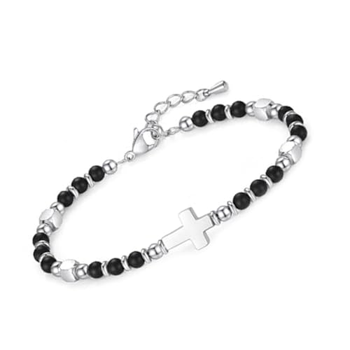 jebyltd Naturstein Perlenarmband Religiöses Steinarmband Einzigartige Perlenkettenarmbänder Unisex Handgefertigt von jebyltd