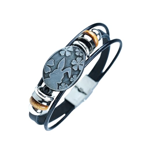 jebyltd Osterkaninchen Eier Gewebtes Armband Handgefertigt Mit Einzigartigen Vintage Tonen Elegante Gewebte Handgelenkskette Für Festliche Anlässe Kaninchenarmband von jebyltd