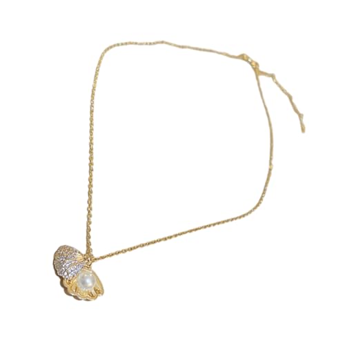 jebyltd Raffinierte Süßwasserschale Liebe Perlen Charme Anhänger Halskette Schmuckzubehör Für Tägliche Verschleiß Und Sonderveranstaltung Formeller Event Schmuck von jebyltd