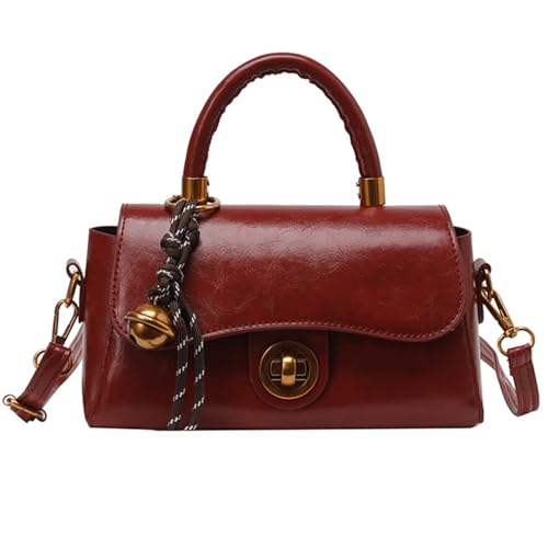 jebyltd Retro Designs Umhängetasche Multi Funktionales PU Leder Satchel Casual Crossbody Taschen Handtasche Für Arbeit Und Freizeitbüro Freizeitbeutel von jebyltd