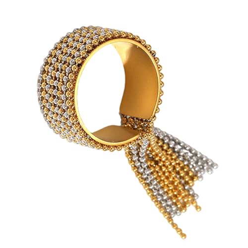 jebyltd Robuste Anti Jährige 18 Karat Goldbeschichtete Verstellbare Quasten Charme Ringe Armband Charme Für Abendkleidung Partys Versammlungen Abendkleidung Quasten jebyltd Robuste Anti Jährige 18 Karat Goldbeschichtete Verstellbare Quasten Charme Ringe Armband Charme Für Abendkleidung Partys Versammlungen Abendkleidung Quasten von jebyltd