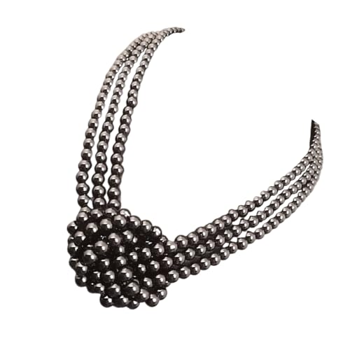 jebyltd Stilvolle Farbblöcke Imitation Perlen Perlen Halskette Mehrstufige Neckkette Verstellbare Länge Schlüsselbein Ketten Juwely Formal Event Halskette jebyltd Stilvolle Farbblöcke Imitation Perlen Perlen Halskette Mehrstufige Neckkette Verstellbare Länge Schlüsselbein Ketten Juwely Formal Event Halskette von jebyltd