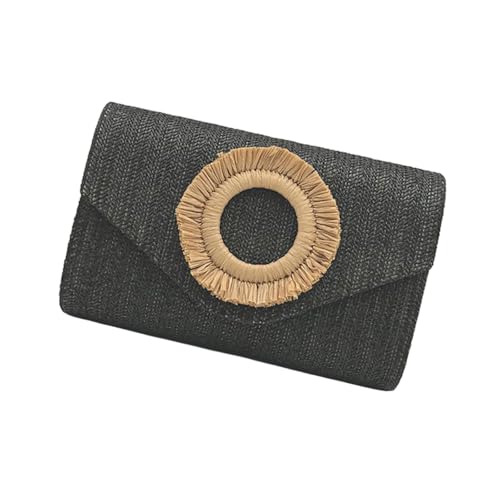 jebyltd Strohkupplungen Geldbörsen Frauen Summers Strand Geldbeutel Gewebt Umschlag Brieftasche Crossbody Umhängetasche Abend Handtasche Geschenke Schulter Crossbody Tasche von jebyltd