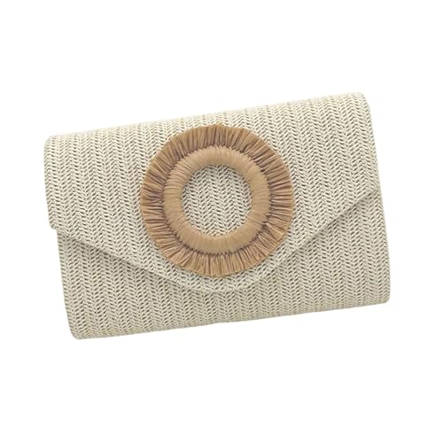 jebyltd Strohkupplungen Geldbörsen Frauen Summers Strand Geldbeutel Gewebt Umschlag Brieftasche Crossbody Umhängetasche Abend Handtasche Geschenke Schulter Crossbody Tasche von jebyltd