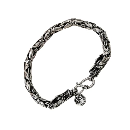 jebyltd Stylish Dragon Armband Für Männer Hip Hop Armband Accessoire Für Partys Und Street Wear Meetable Metall Manschettenschmuck Ethnischer Drachen Charme von jebyltd