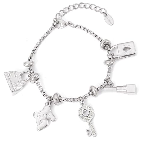 jebyltd Trendy Heart Armband Charme Armband Stylish Legierung Textur Für Modeliebhaber Für Verschiedene Gelegenheiten Und Schlüssel von jebyltd