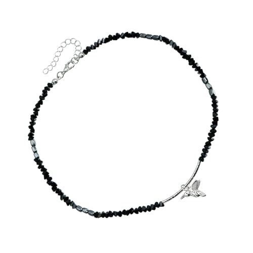 jebyltd Trendy Minimalistische Vogelanhänger Halskette Verstellbare Kette Leichte Schlüsselbeutel Kette Für Frauen Mode Schmuck Geschenk Zierlich Verstellbares Schmuckzubehör von jebyltd