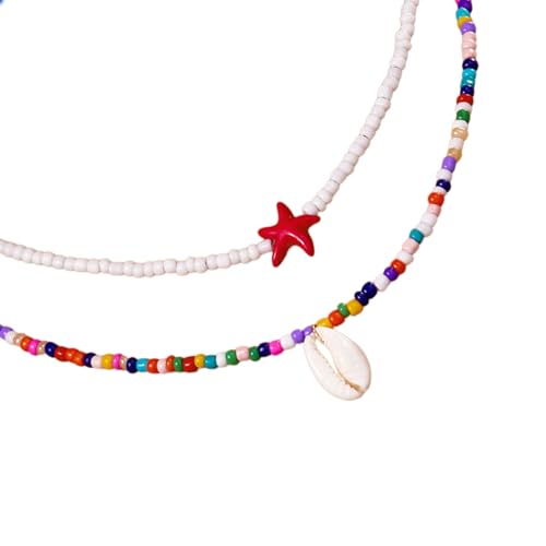 jebyltd Verstellbare Schichtschalenkette Für Freizeitverschleiß Und Besondere Anlässe Mit Natürlichen Designs Sturfy Perlenmaterialien Schicht Halskette von jebyltd