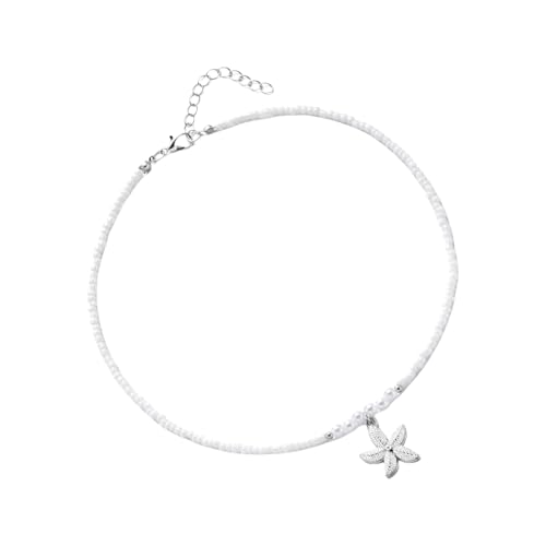 jebyltd Verstellbare Seestarfishes Halskette Perlen Perlendesigns 4 Stile Für Lässige Und Abendliche Outfits Strand Urlaub Schmuck Schmuck von jebyltd