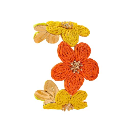 jebyltd Vintage Inspirierte Gewebte Blumen Raft Legierung Armband Für Frauen Kreative Blumenkette Schmuckgeschenk Kreatives Blumenhoben Handkette von jebyltd