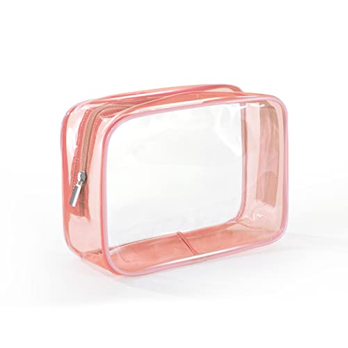 jebyltd transparente Kosmetiktasche aus PVC für Damen mit Reißverschluss, klare Make-up-Taschen, Reise-Make-up-Organizer, Aufbewahrung, Bad, Kulturbeutel, Kulturbeutel von jebyltd