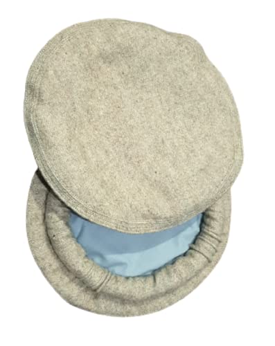 jegwar Afghani Handgemachter Hut Chitrali Pakol Cap Peshawari Geschenk 100% Wolle, gebrochenes weiß, 3X-Large von jegwar