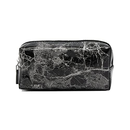 Mode Marmor kleine tragbare Make-up-Tasche PU kleine quadratische Tasche Reise wasserdichte Aufbewahrungstasche Frauen (D 16,5 x 8 x 7 cm) von jehdfbvssjcbcsvfd