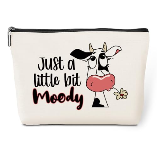 jeilink Western-Kosmetiktasche, Kuh-Geschenke für Kuh-Liebhaber, Make-up-Tasche, Kuh-Druck, Geburtstag, Dankeschön, Geschenke für Frauen, Moody, 9.8x7 Inches jeilink Western-Kosmetiktasche, Kuh-Geschenke für Kuh-Liebhaber, Make-up-Tasche, Kuh-Druck, Geburtstag, Dankeschön, Geschenke für Frauen, Moody, 9.8x7 Inches von jeilink