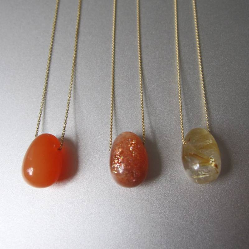 Solitaire Stone Jelly Bean Wählen Sie Ihren Stein Ihre Kette 14K Massivgold Halskette Brautjungfer Geschenk Charge 3 Solitaire Stone Jelly Bean Wählen Sie Ihren Stein Ihre Kette 14K Massivgold Halskette Brautjungfer Geschenk Charge 3 von jenco8