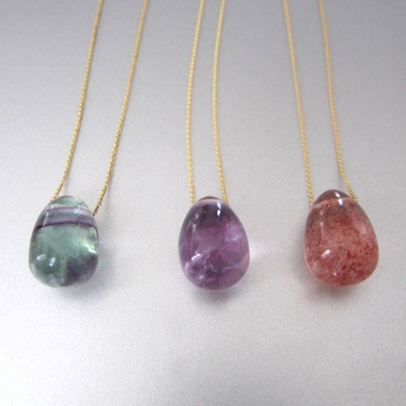 Solitaire Stone Jelly Bean Wählen Sie Ihren Stein Ihre Kette 14K Massivgold Halskette Brautjungfer Geschenkbatch 2 Solitaire Stone Jelly Bean Wählen Sie Ihren Stein Ihre Kette 14K Massivgold Halskette Brautjungfer Geschenkbatch 2 von jenco8