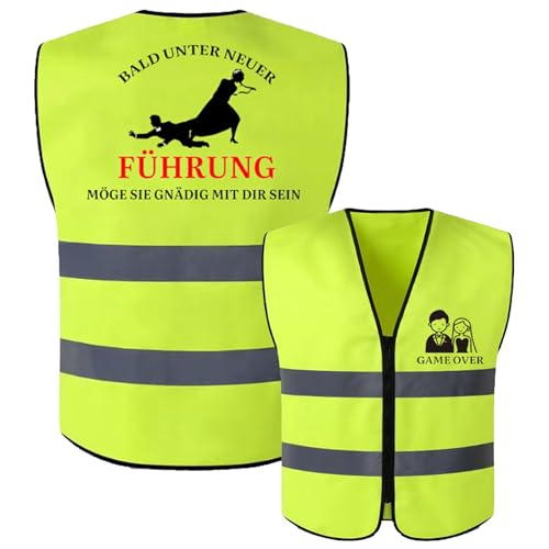 JGA Männer Weste Junggesellenabschied Männer Kostüm JGA Kostüm Männer JGA Accessoires Männer Bräutigam JGA Game Over lustig Geschenk Jungesellen Abschied JGA Weste für Poltern Junggesellenabschied von jenich