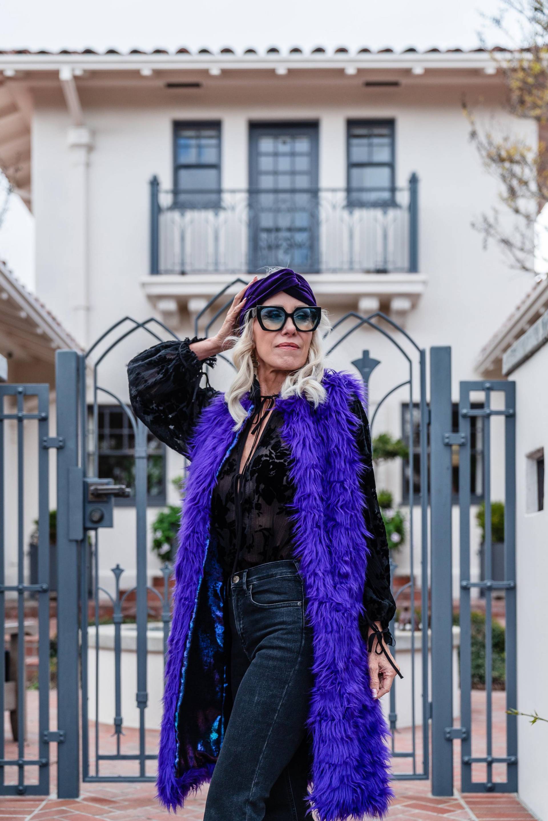 Dschingis Aubergine Kunstpelz Weste von jennafergrace